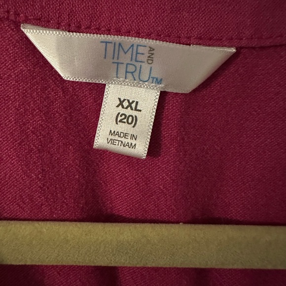 Time and Tru Cotton Bottom Tie Top - Picture 2 of 2
